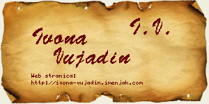 Ivona Vujadin vizit kartica
